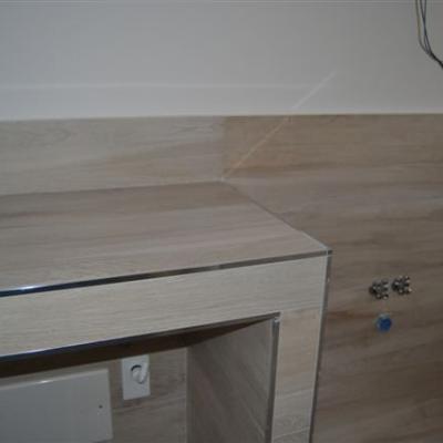 Ristrutturazione Bagno Con Particolare Top In Muratura Eseguito Con Gres E Profili Projolly